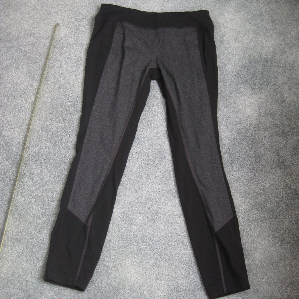 PrAna Black Grey Women's Leggings Medium Gabi Chakara Yoga Athletic Pants